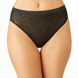 NWOT WACOAL All Edge Allure Black Panty, size L